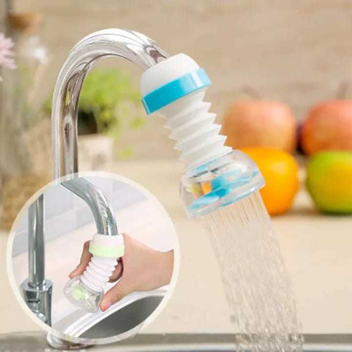 360 Rotation Kitchen Faucet Spouts Sprayers PVC Shower Tap Water Filter Water Purifier Nozzle Filter Water Saver