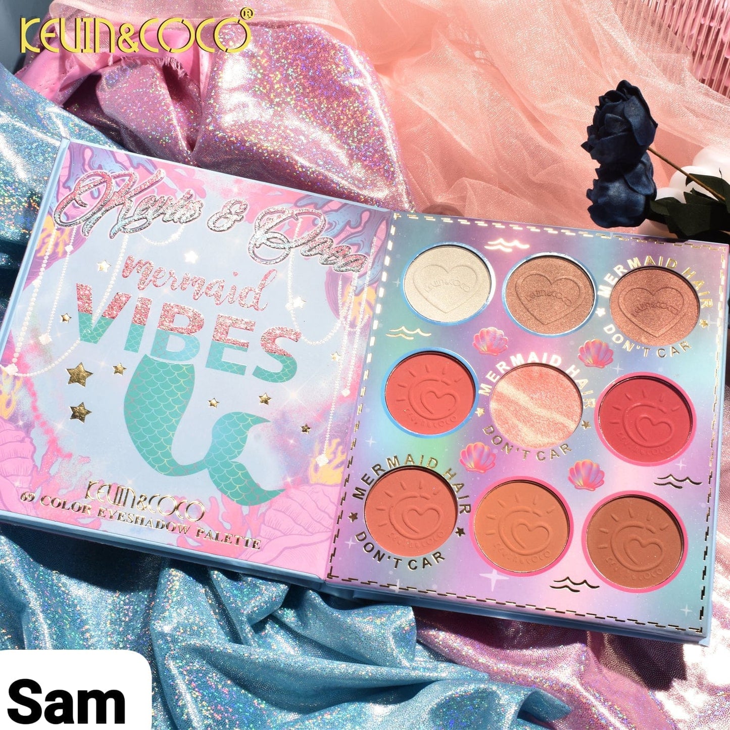 KEVIN&COCO  69-Color Mermaid Eyeshadow Palette