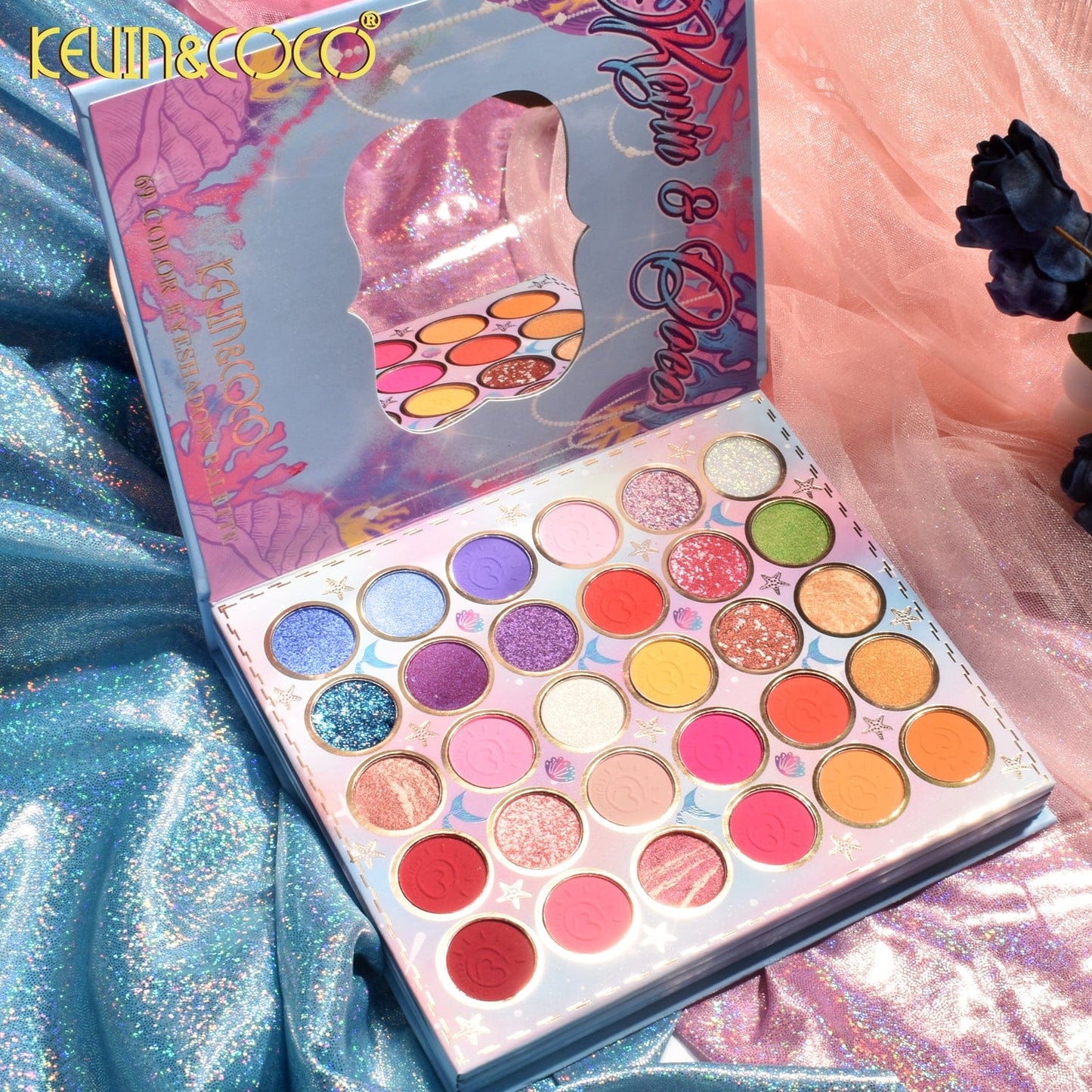 KEVIN&COCO  69-Color Mermaid Eyeshadow Palette