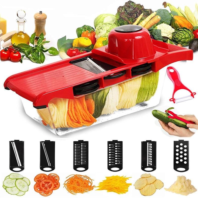 7 in 1 Multifunctional Vegetable Cutter, Fruit Slicer Grater Shredders Slicers 7 In 1 Gadgets Kitchen Accessories