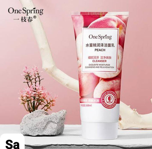 One spring peach cleanser