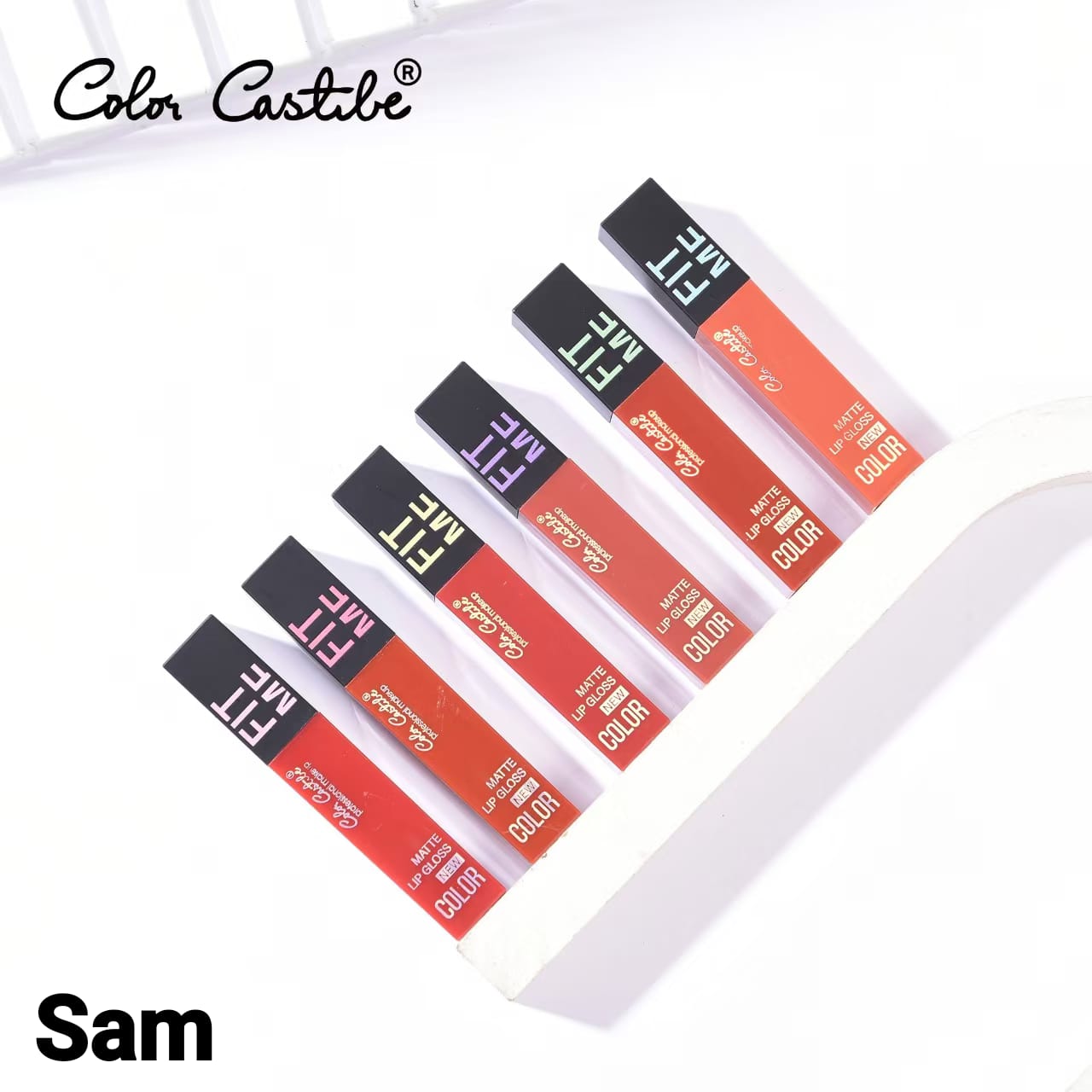 Color Castle 🏰  Fit Me Matte Long Lasting Lip Gloss  Set of 6-Colors