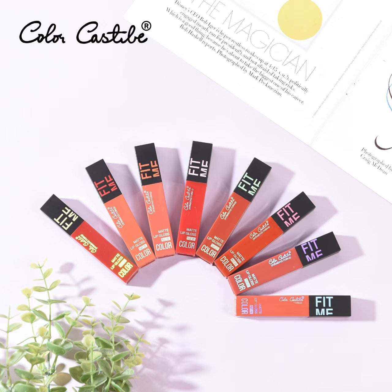 Color Castle 🏰  Fit Me Matte Long Lasting Lip Gloss  Set of 6-Colors