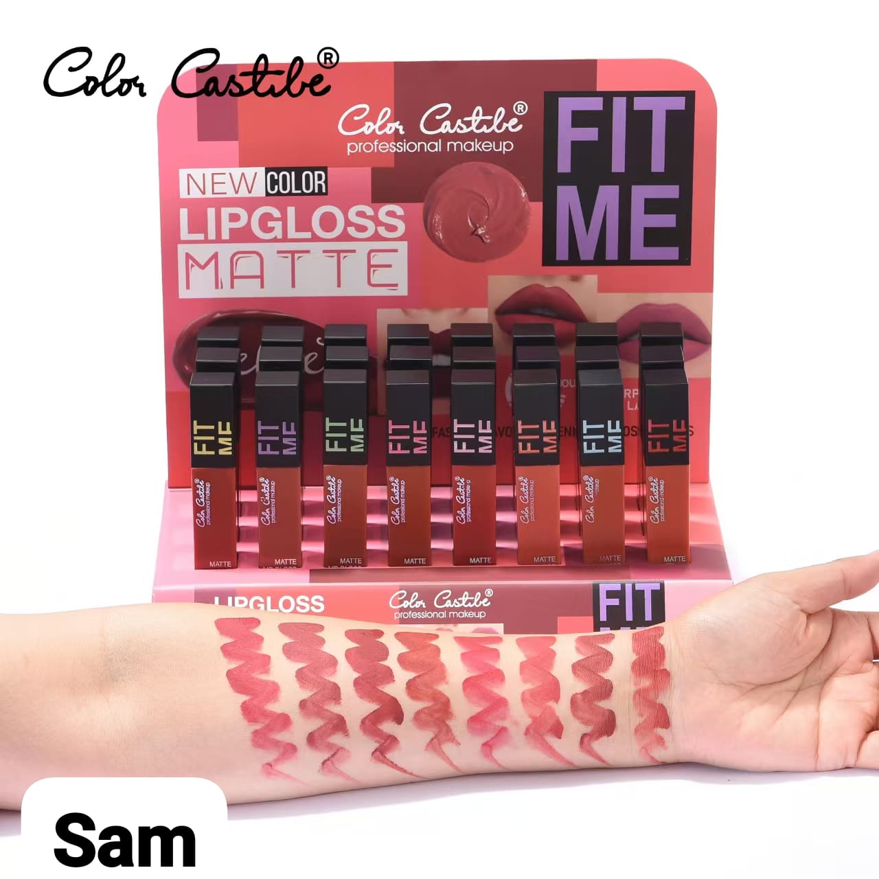 Color Castle 🏰  Fit Me Matte Long Lasting Lip Gloss  Set of 6-Colors